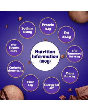 Cadbury Chocobakes Choc Filled Cookies, 