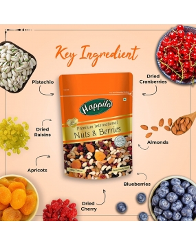 Happilo Premium International Dried Nuts and Berries, 200g