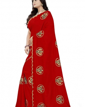 arriva fab Women's Georgette Saree